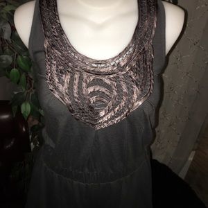 Charcoal Grey Summer Romper Size Small